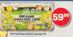 Pick n Pay PnP Free Range Canola Large Eggs 18s offer