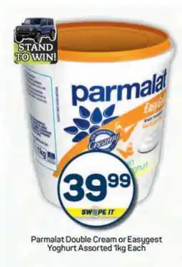 Pick n Pay Parmalat Double Cream or Easygest Yoghurt Assorted 1kg Each offer