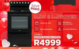 OK Furniture Univa 600mm electric stove offer
