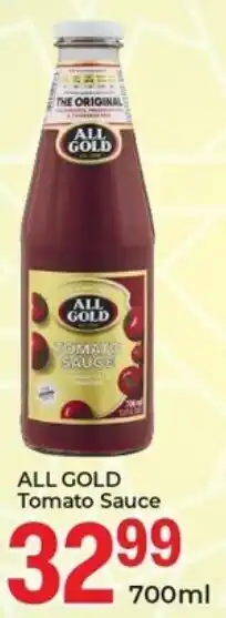 Elite Cash & Carry ALL GOLD Tomato Sauce offer