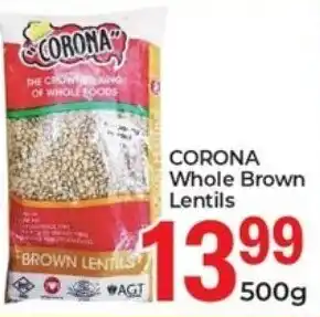 Elite Cash & Carry Corona Whole Brown Lentils offer