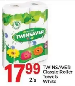 Elite Cash & Carry Twinsaver Classic Roller Towels White offer