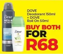 Elite Cash & Carry Dove Deodorant + Dove Roll On offer