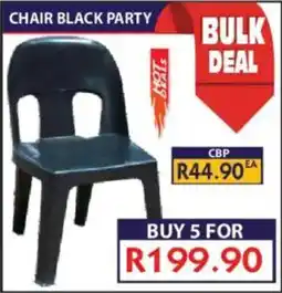 Laduma Hardware catalogue Chair black party offer