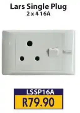 Laduma Hardware catalogue Lars Single Plug Switch offer