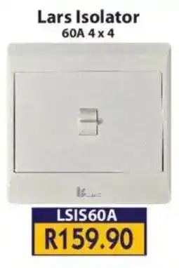 Laduma Hardware catalogue Lars Isolator 60A Switch offer