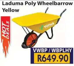 Laduma Hardware catalogue Laduma Poly Wheelbarrow Yellow offer