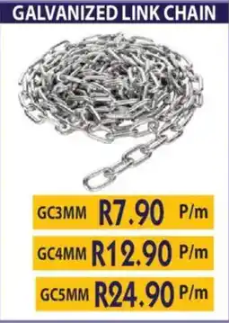 Laduma Hardware catalogue Galvanized link chain offer