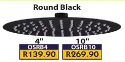 Laduma Hardware catalogue Shower Rose Round Black offer