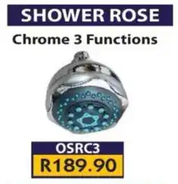 Laduma Hardware catalogue Chrome 3 Functions Shower Rose offer