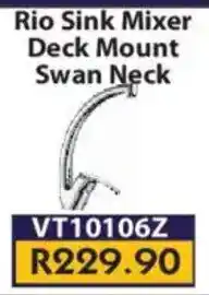 Laduma Hardware catalogue Rio Sink Mixer Deck Mount Swan Neck offer