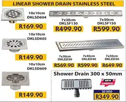 Laduma Hardware catalogue Linear shower drain stainless steel offer