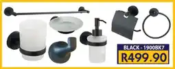 Laduma Hardware catalogue Bath Room Accessories Set Black offer