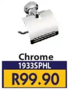 Laduma Hardware catalogue Toilet Paper Holder with Lid Chrome offer