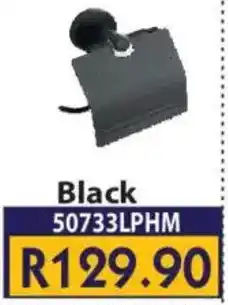 Laduma Hardware catalogue Toilet Paper Holder with Lid Black offer