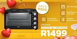OK Furniture UMK45B 2 Plate 45L Mini Oven offer