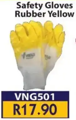 Laduma Hardware catalogue Venus Safety Gloves Rubber Yellow offer