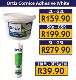 Laduma Hardware catalogue Ortiz Cornice Adhesive White offer