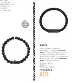 Honey Fashion Accessories Honey Set of three bangles and bracelets offer