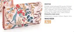 Honey Fashion Accessories Honey powder pink textured pu purse offer
