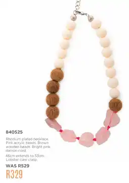 Honey Fashion Accessories Honey rhodium plated necklace offer