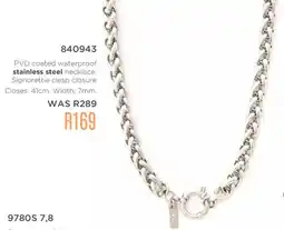 Honey Fashion Accessories Honey PVD coated waterproof stainless steel necklace offer