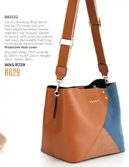 Honey Fashion Accessories Honey Tan PU handbag offer