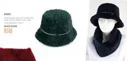 Honey Fashion Accessories Honey forest green faux fur bucket hat offer