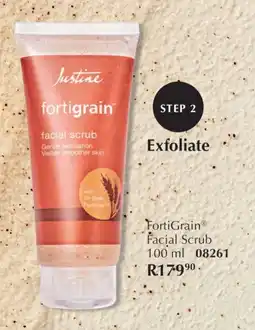 Justine FortiGrain Facial Scrub offer