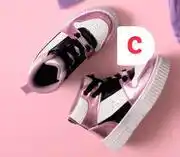 PEP Girls High Top Sneakers Sizes 4-1-Per Pair offer