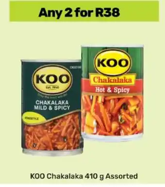 Game KOO Chakalaka 410 g Assorted offer