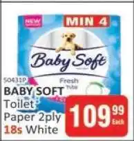 KitKat Cash and Carry BABY SOFT Toilet Paper 2ply 18s White offer