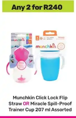 Game Munchkin Click Lock Flip Straw OR Miracle Spill-Proof Trainer Cup 207 ml Assorted offer