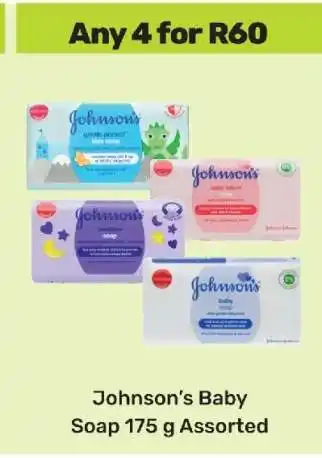 Game Johnson’s Baby Soap 175 g Assorted offer