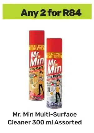 Game Mr. Min Multi-Surface Cleaner 300 ml Assorted offer