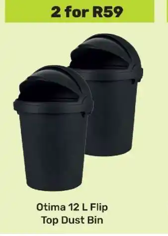 Game Otima 12 L Flip Top Dust Bin offer