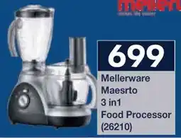 President Hyper Mellerware Maesrto 3 in1 Food Processor offer