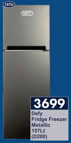 President Hyper Defy Fridge Freezer Metallic offer