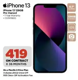 HiFi Corp iPhone 13 128GB Pre Owned offer