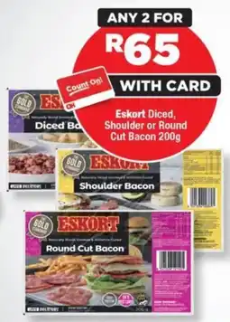 OK Foods Eskort Diced, Shoulder or Round Cut Bacon offer
