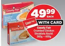 OK Foods County Fair Crumbed Chicken Steaklets offer