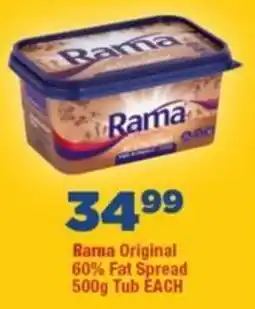 OK Foods Rama Original 60% Fat Spread Tub offer