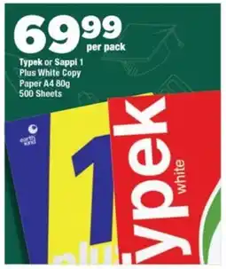 OK Foods Typek or Sappi 1 Plus White Copy Paper A4 offer