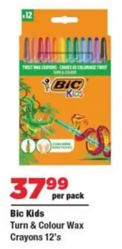 OK Foods Bic Kids Turn & Colour Wax Crayons offer