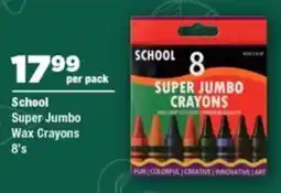 OK Foods School Super Jumbo Wax Crayons offer