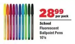OK Foods School Fluorescent Ballpoint Pens offer