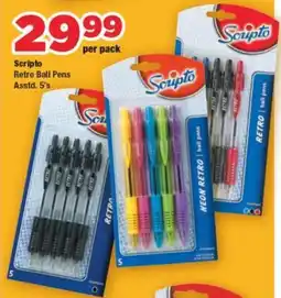 OK Foods Scripto Retro Ball Pens offer