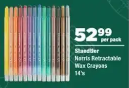 OK Foods Staedtler Norris Retractable Wax Crayons offer