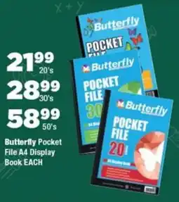 OK Foods Butterfly Pocket File A4 Display Book offer