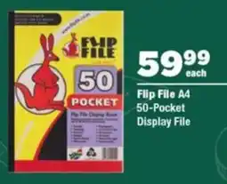 OK Foods Flip File A4 50-Pocket Display File offer